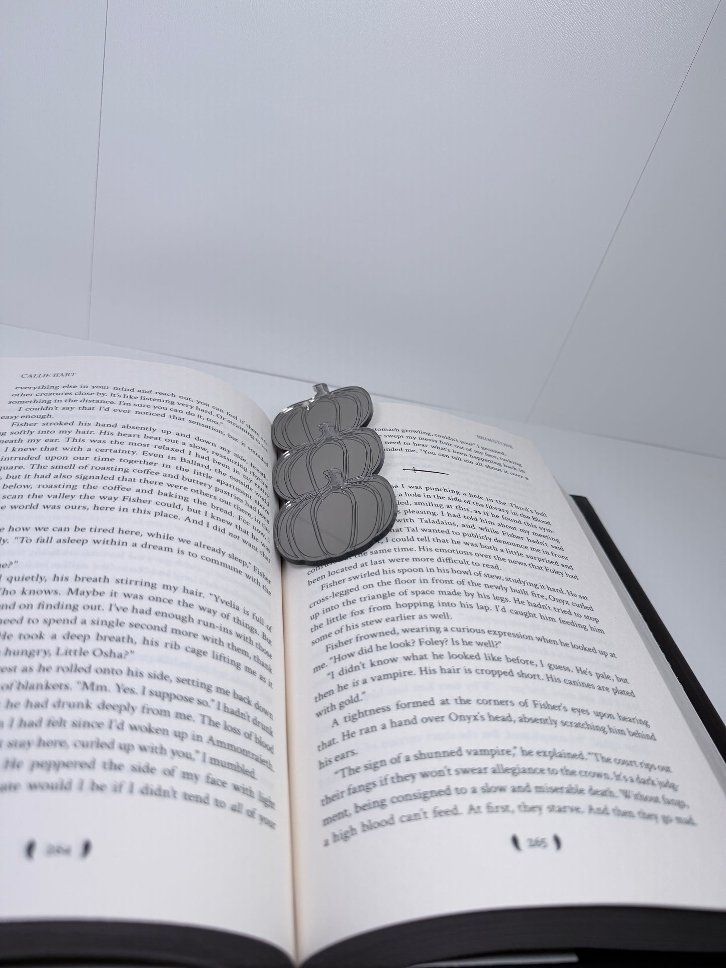 Bronze Glazed Pumpkin Acrylic Bookmark