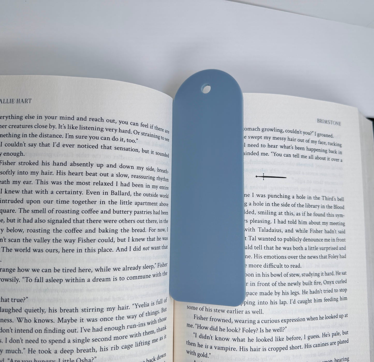 Blue Slate Acrylic Bookmark