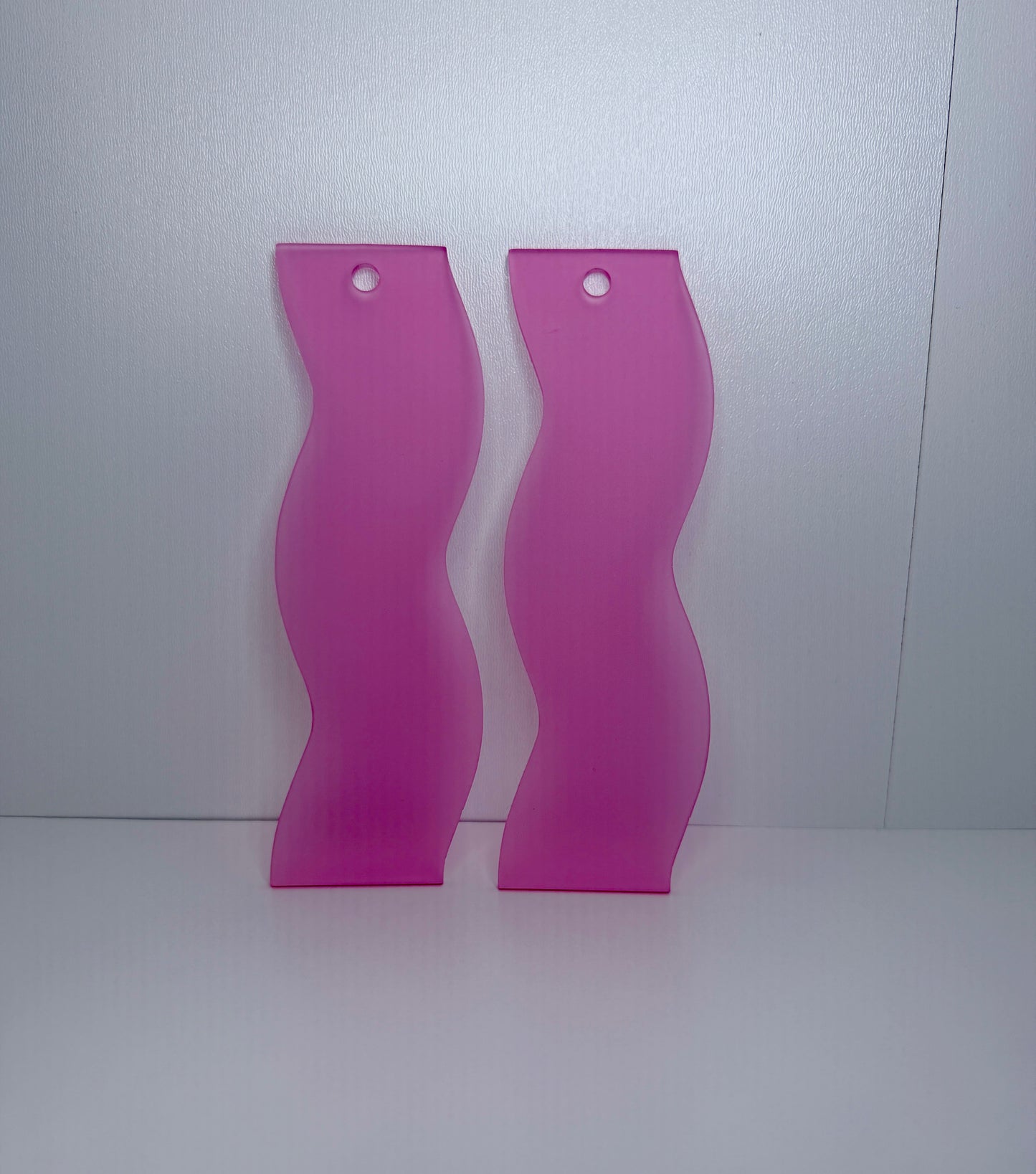 Pink Wave Acrylic Bookmark