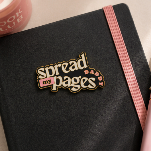 Spread My Pages Enamel Pin