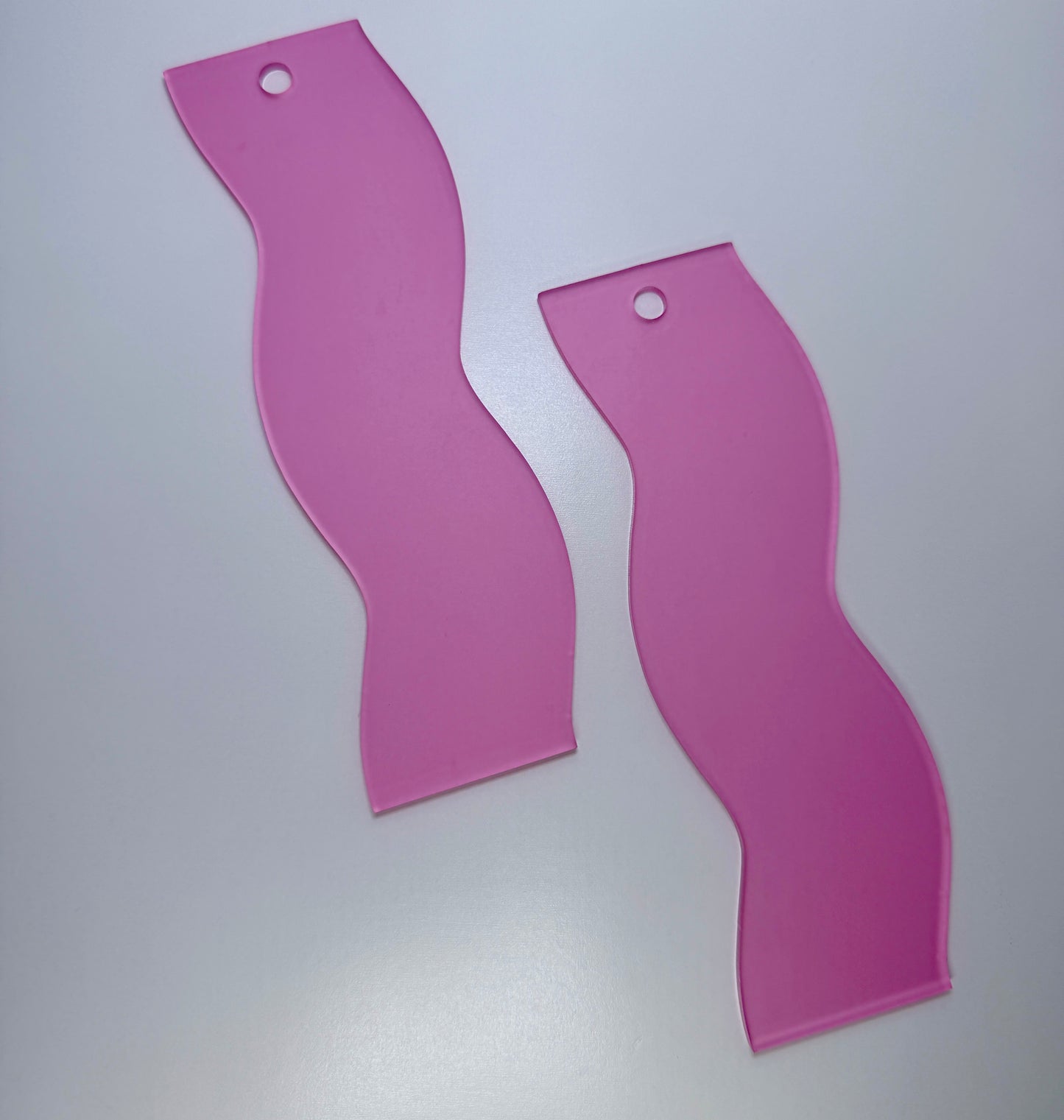 Pink Wave Acrylic Bookmark